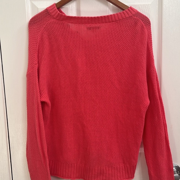 Pink Coral American Eagle Cotton Sweater Size Small - Picture 5 of 5